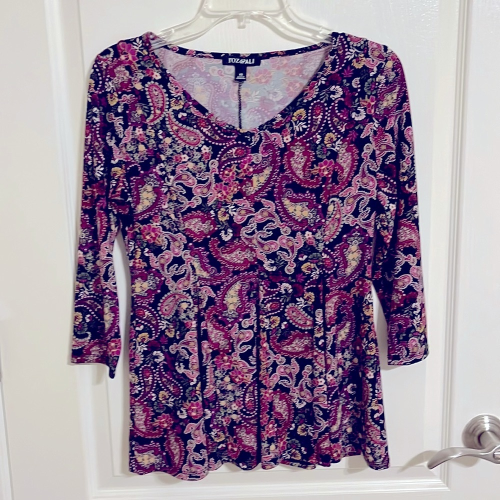 Paisley 3/4 Sleeve Blouse